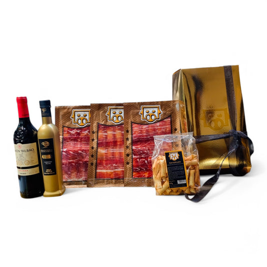 Cesta Gourmet Regalo de Pata Negra