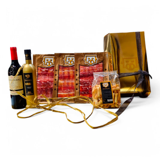 Cesta Gourmet Regalo de Pata Negra