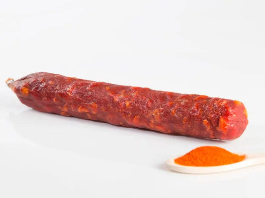 Vela Ibérica de Chorizo Dulce Partida por la Mitad Estanislao