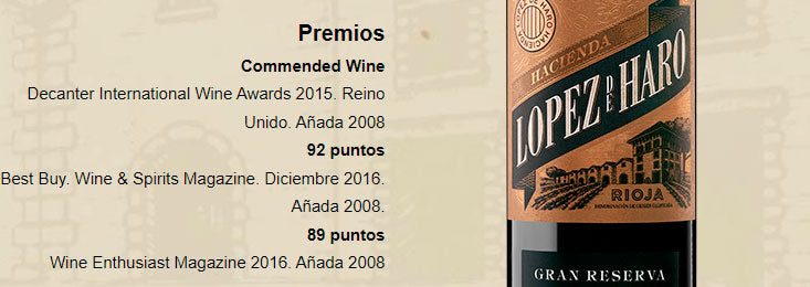 Hacienda López de Haro Gran Reserva de Rioja Bodega Classica