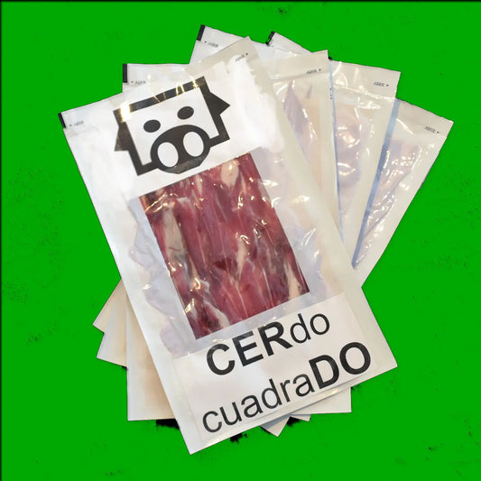 Pack Ahorro Sobres Jamón 50% Ibérico Cebo Cortado a Cuchillo - Guijuelo (Salamanca) CERdo cuadraDO